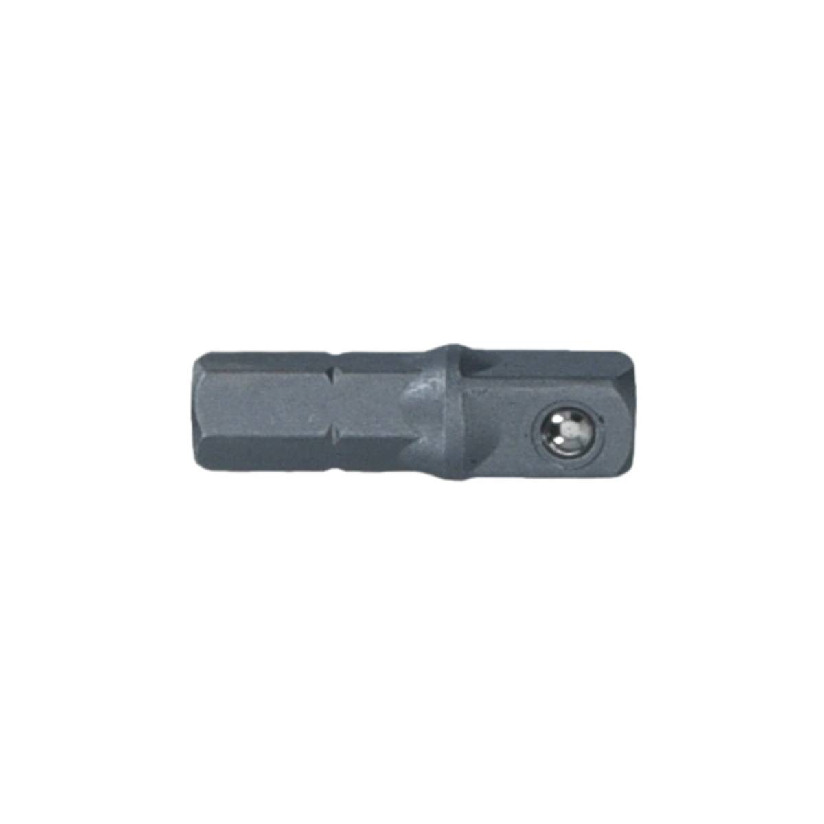 SW-Stahl Adapter Steckschlüsseleinsatz, 1/4" Sechskant auf 1/4" Vierkant, 25 mm