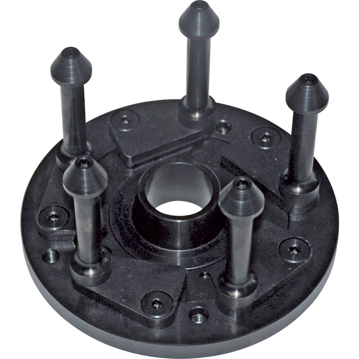 Ravaglioli Präzisions-Typenspannplatte Universal, für 3/4/5-Lochfelgen |-inklusive Zentrierbolzen