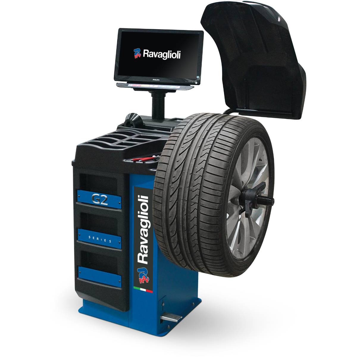 Ravaglioli Elektronische mikroprozessorgesteuerte Radauswuchtmaschine G2.140R