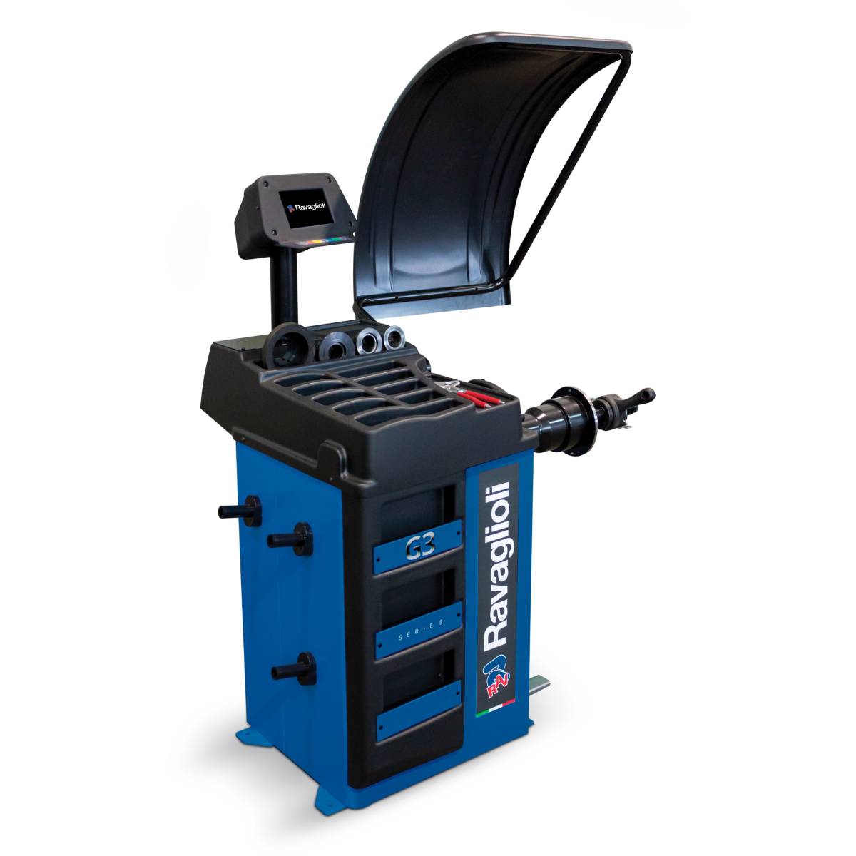 Ravaglioli Elektronische mikroprozessorgesteuerte Radauswuchtmaschine G3.128NR