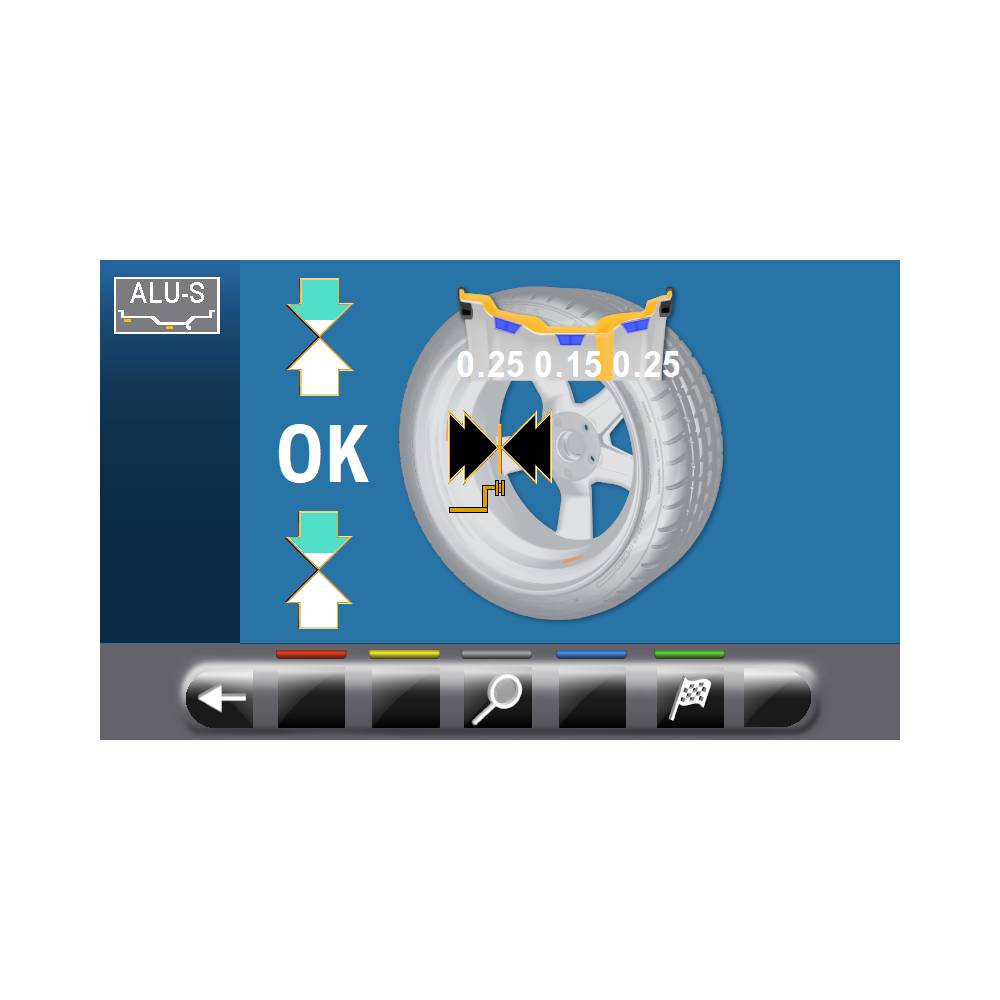 Ravaglioli Elektronische mikroprozessorgesteuerte Radauswuchtmaschine G3.150WS