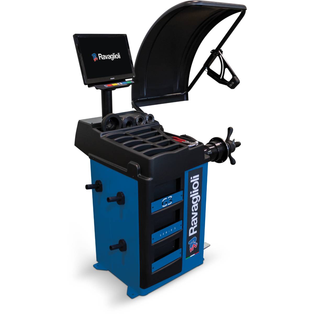 Ravaglioli Elektronische mikroprozessorgesteuerte Radauswuchtmaschine G3.150S