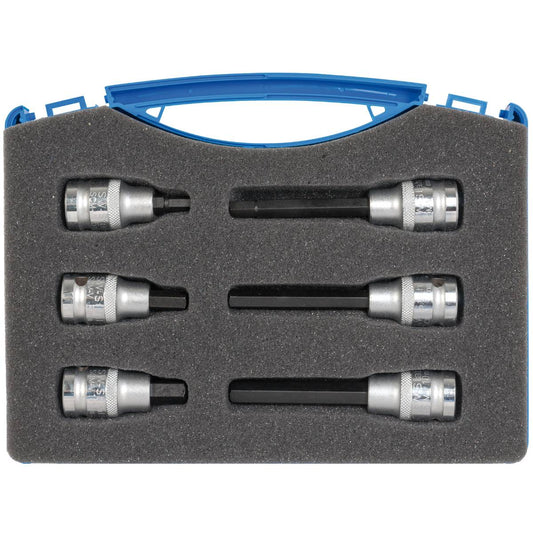 SW-Stahl Schraubendreheinsätze, 1/2", Innensechskant, 6-10 mm, 6-teilig
