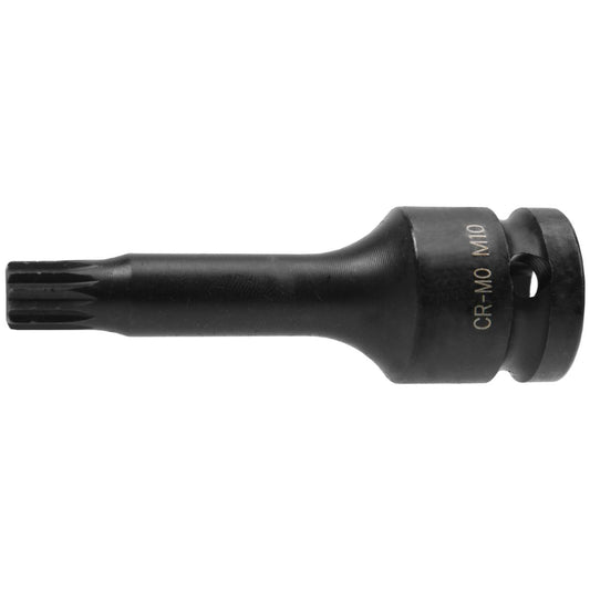 SW-Stahl IMPACT-Schraubendreheinsatz, 1/2", Innenvielzahn, M4 x 78 mm