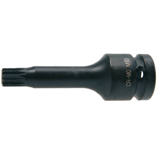 SW-Stahl IMPACT-Schraubendreheinsatz, 1/2", Innenvielzahn, M5 x 78 mm