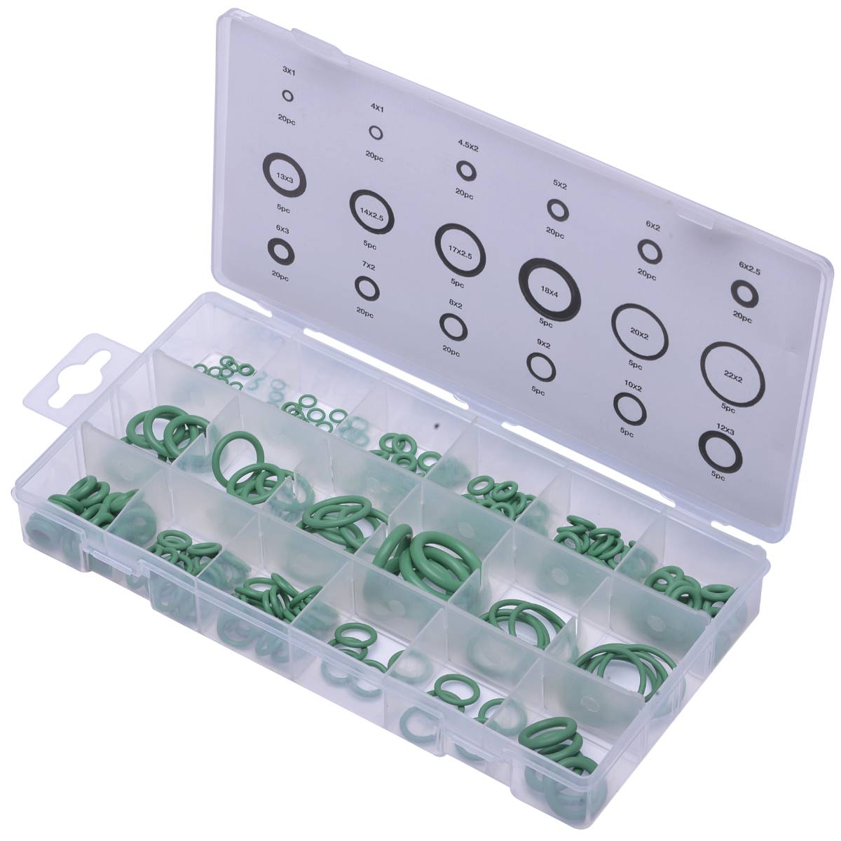 SW-Stahl O-Ring-Sortiment, 255-teilig