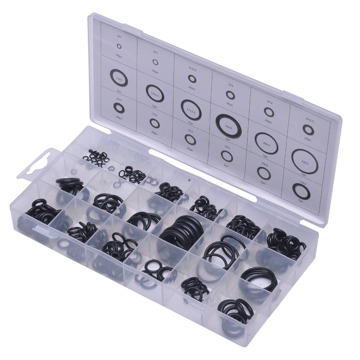 SW-Stahl O-Ring-Sortiment, 225-teilig