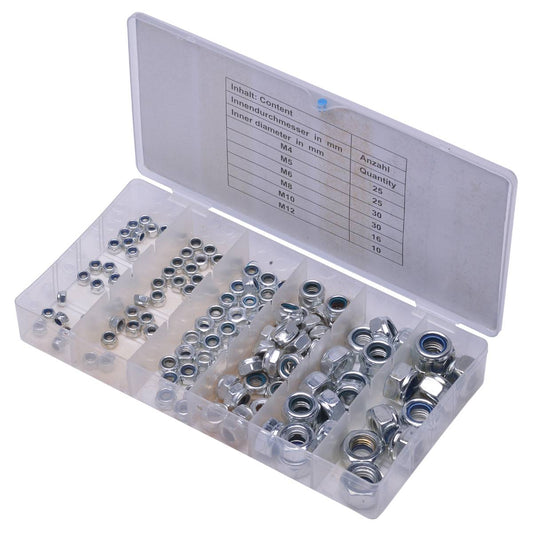 SW-Stahl Muttern-Sortiment, 146-teilig