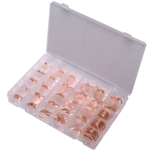 SW-Stahl Dichtring-Sortiment, Kupfer, 300-teilig