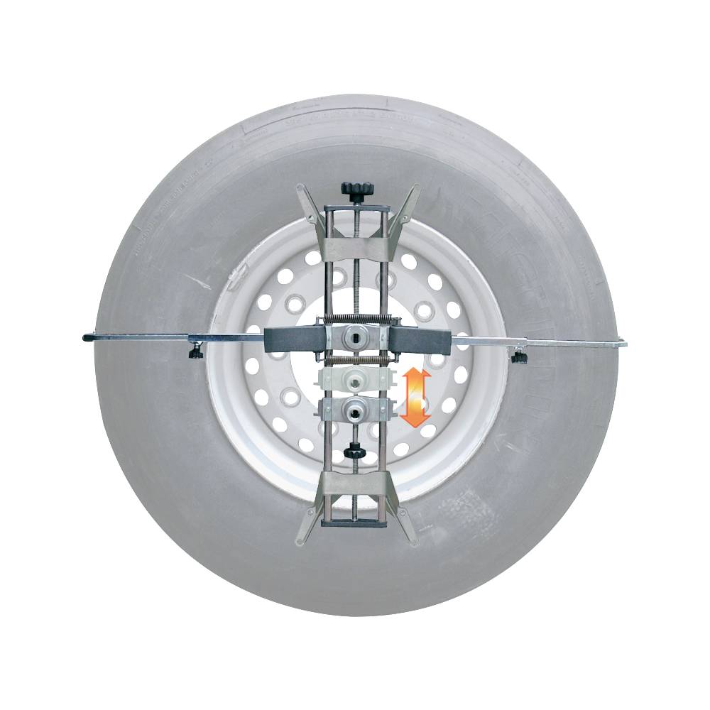 Ravaglioli Radklammern Lkw | 4-Punkt | Felgen-Ø 12 – 28″, Reifen-Ø 780 – 1220 mm