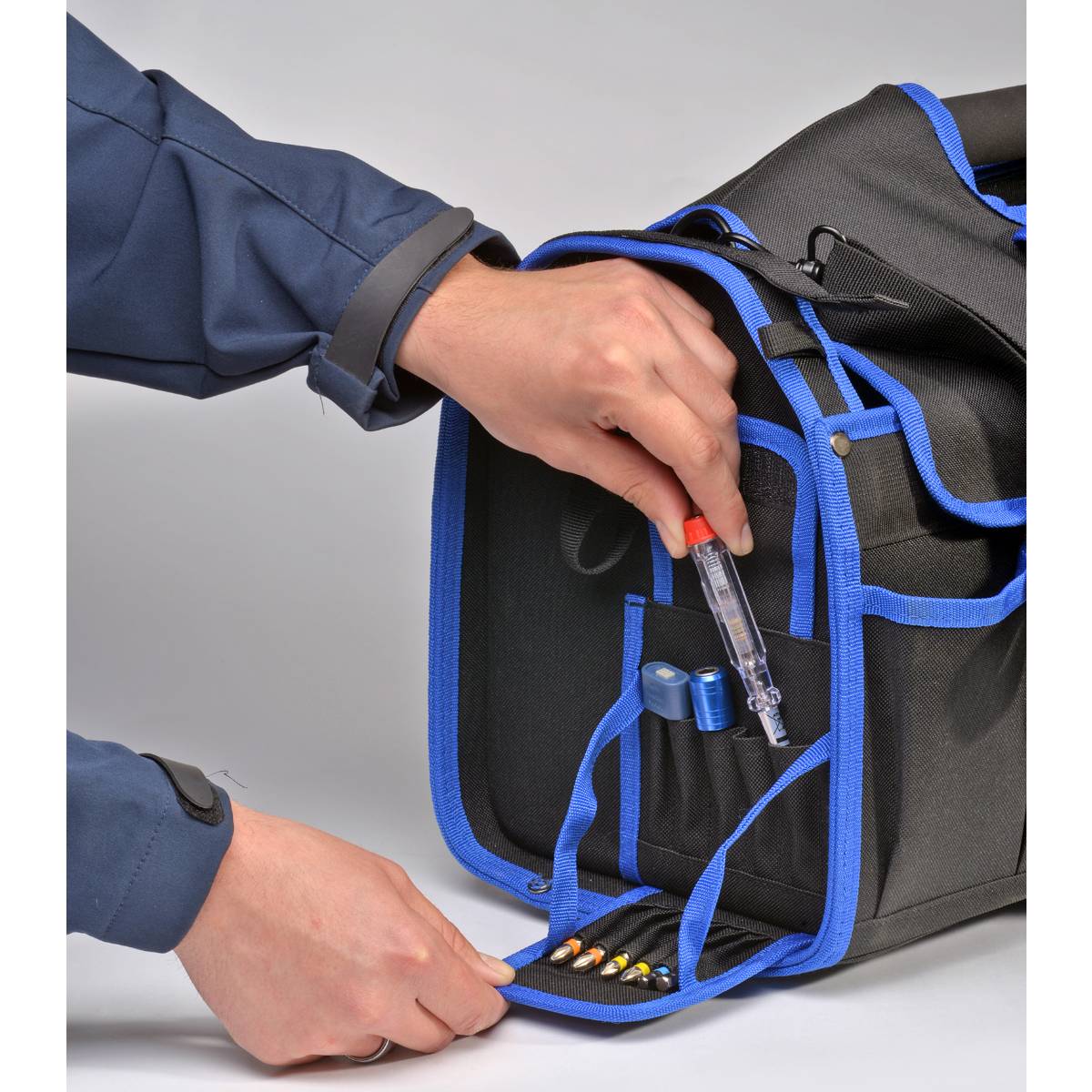 SW-Stahl Werkzeugtasche "Multibag XL", Werkzeugbestückung "UNIVERSAL", 162-teilig