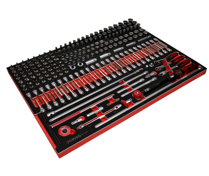 KS Tools Performanceplus Werkstattwagen-Satz P20 mit 706 Werkzeugen für 7 Schubladen