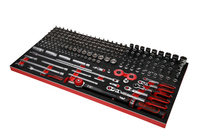 KS Tools Performanceplus Werkstattwagen-Satz P25 mit 564 Werkzeugen für 8 Schubladen