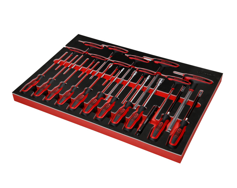 KS Tools Performanceplus Werkstattwagen-Satz P35 mit 549 Werkzeugen für 12 Schubladen