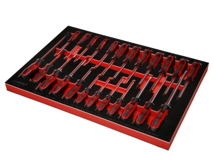 KS Tools Performanceplus Werkstattwagen-Satz P15 mit 262 Werkzeugen für 5 Schubladen
