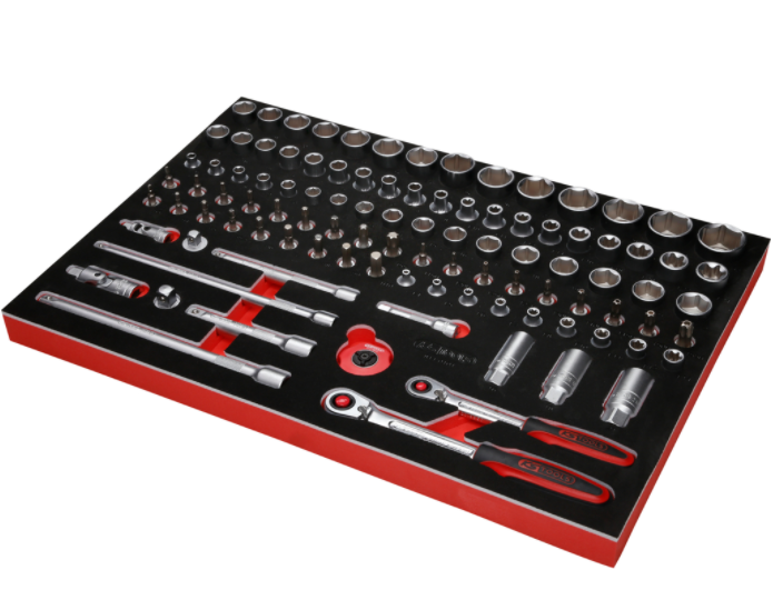 KS Tools Performanceplus Werkstattwagen-Satz P15 mit 279 Werkzeugen für 5 Schubladen