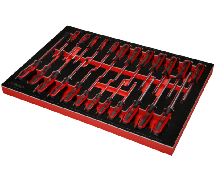 KS Tools Performanceplus Werkstattwagen-Satz P15 mit 370 Werkzeugen für 6 Schubladen
