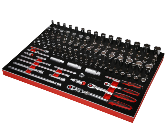 KS Tools Performanceplus Werkstattwagen-Satz P15 mit 338 Werkzeugen für 6 Schubladen