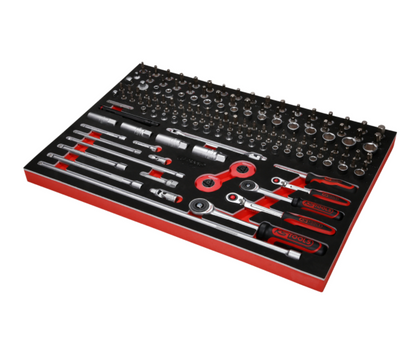KS Tools Performanceplus Werkstattwagen-Satz P15 mit 370 Werkzeugen für 6 Schubladen