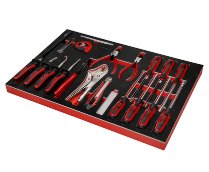 KS Tools Performanceplus Werkstattwagen-Satz P15 mit 403 Werkzeugen für 7 Schubladen