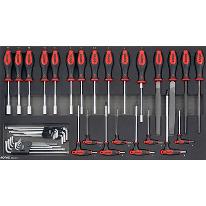 Sonic Werkstattwagen NEXT S12 schwarz 485-teilig - 748596