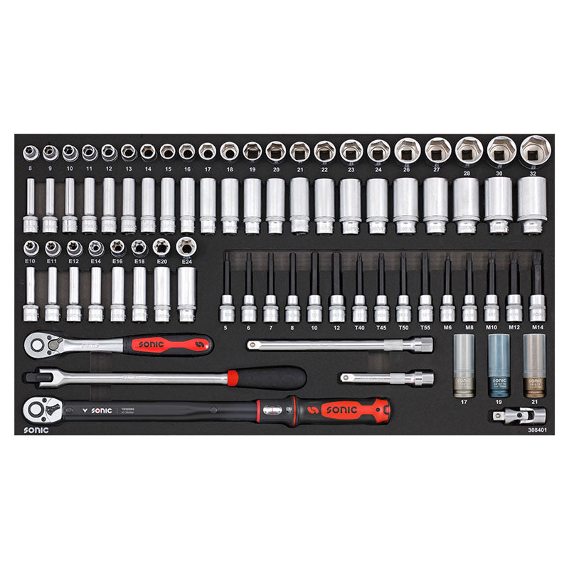 Sonic Werkstattwagen NEXT S12 schwarz 485-teilig - 748596