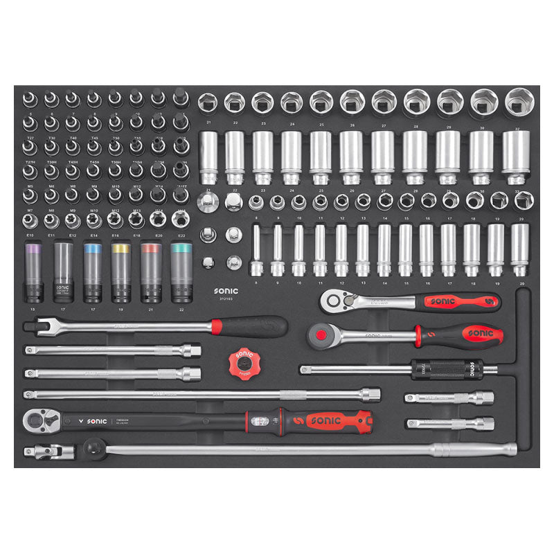 Sonic Werkstattwagen NEXT S12XD schwarz 887-teilig - 788798